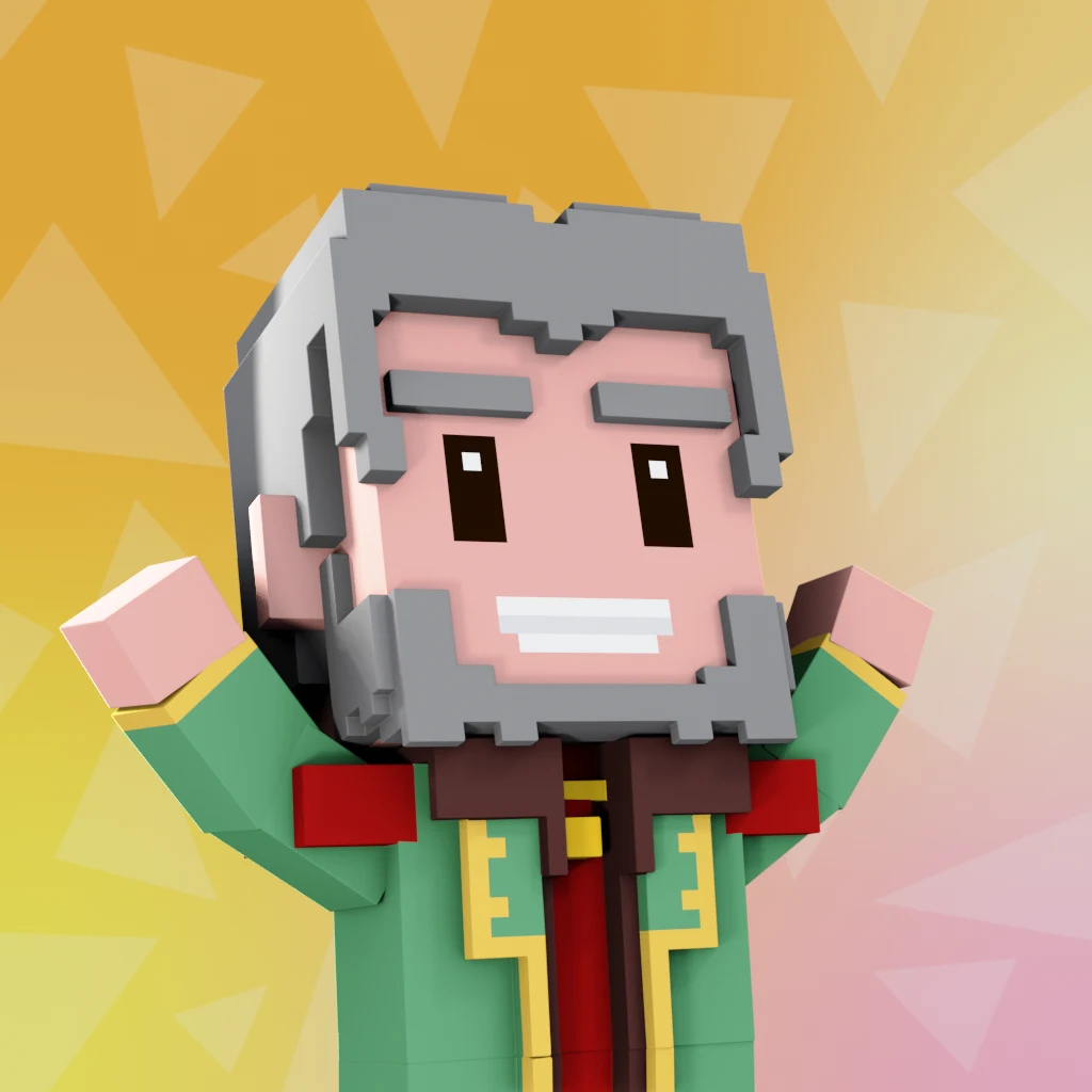 Pirate #9004 voxel render
