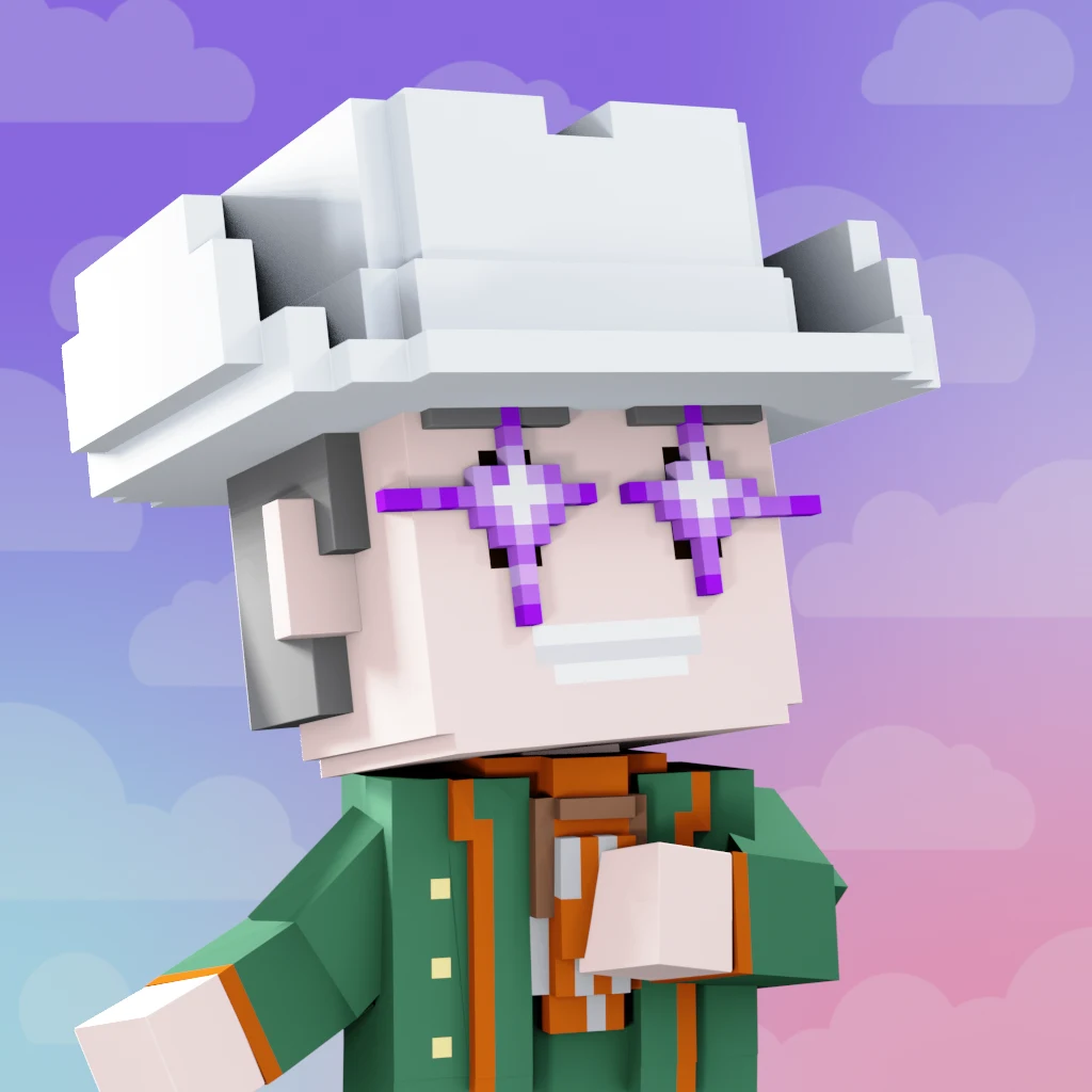 Pirate #9005 voxel render