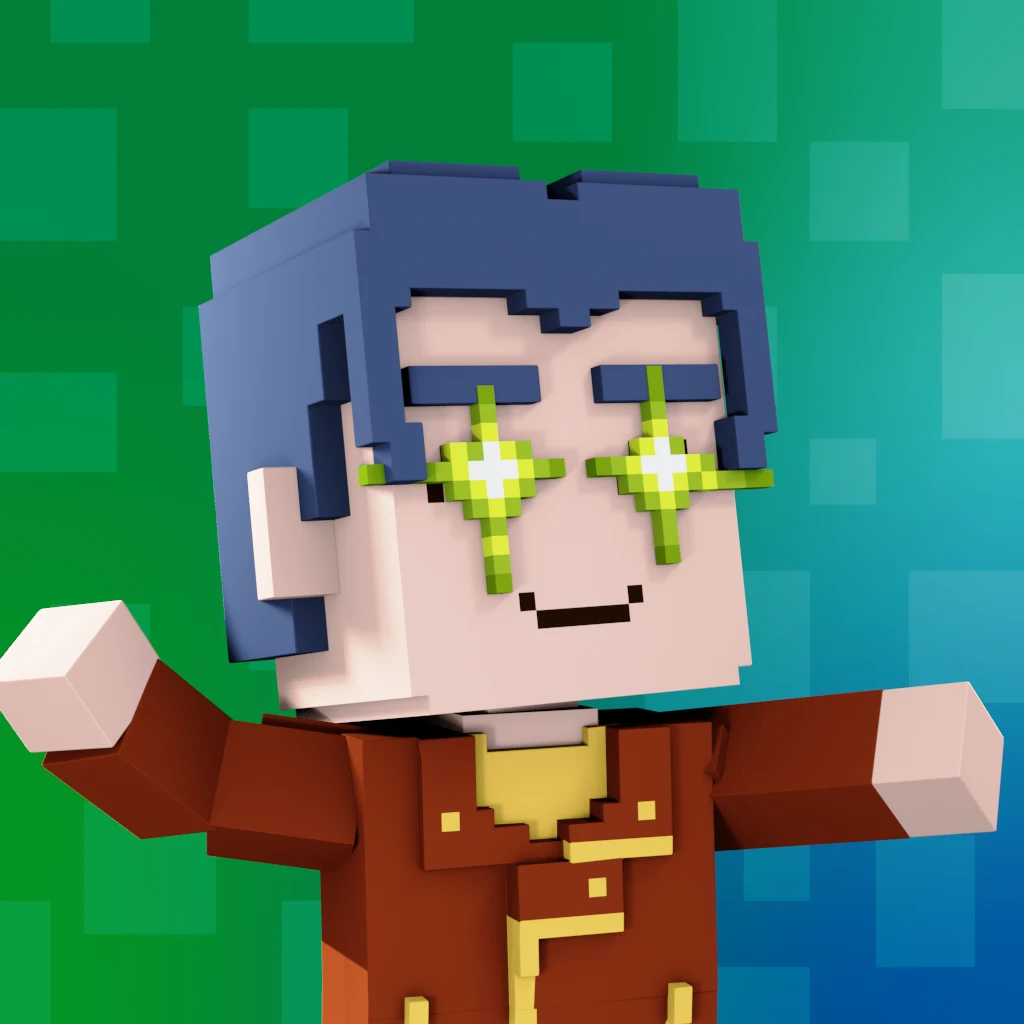 Pirate #9006 voxel render