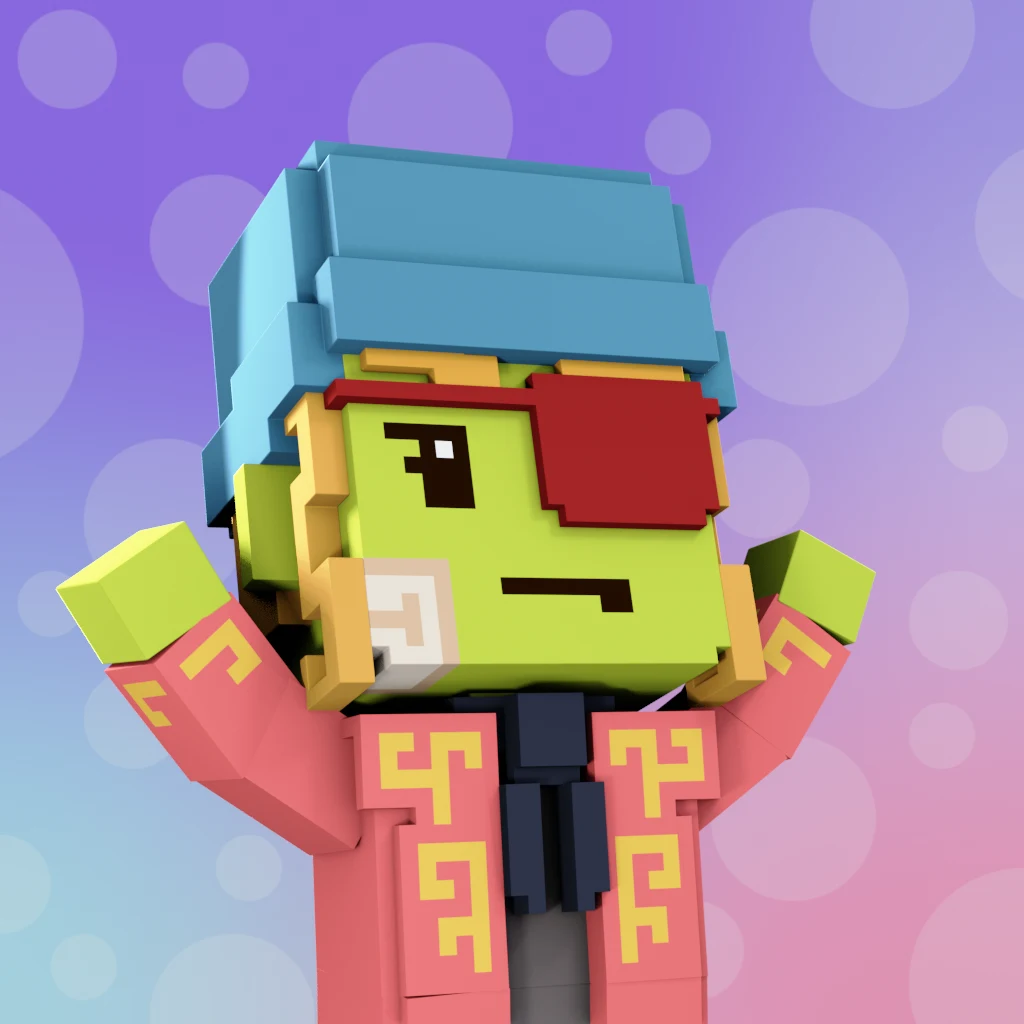 Pirate #9009 voxel render