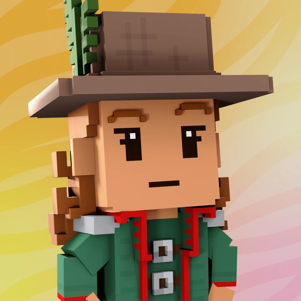 Pirate #9011 voxel render