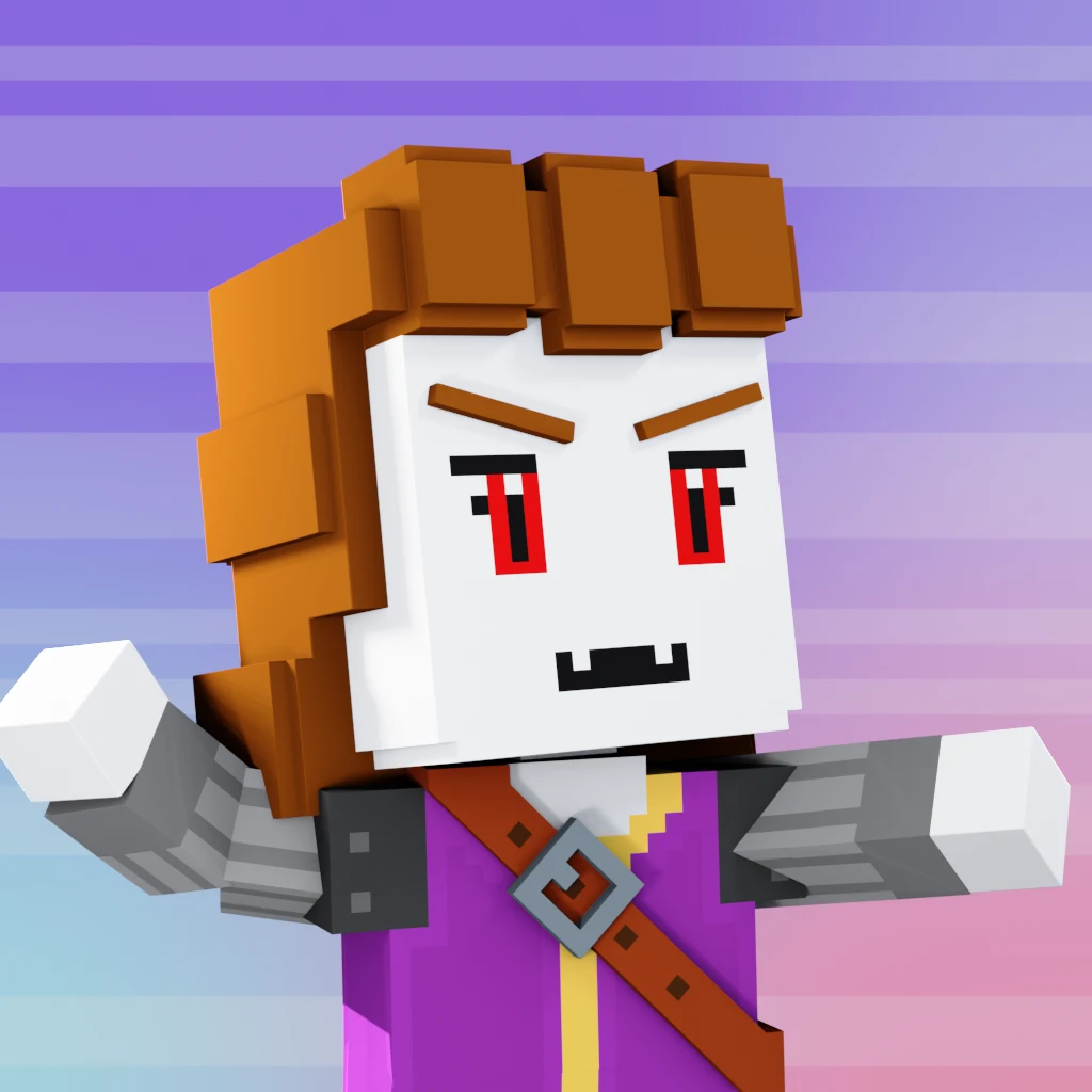 Pirate #9016 voxel render