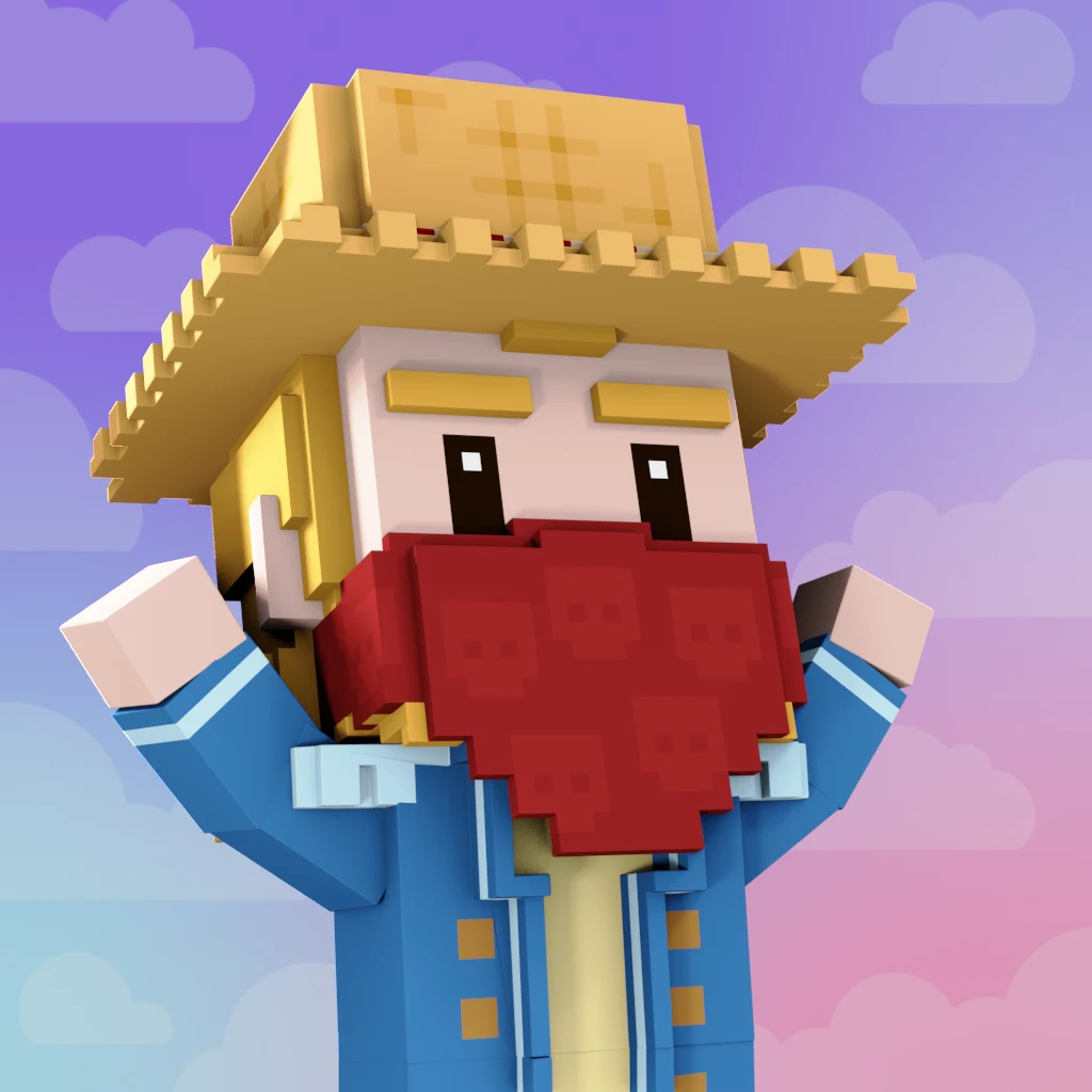 Pirate #9017 voxel render