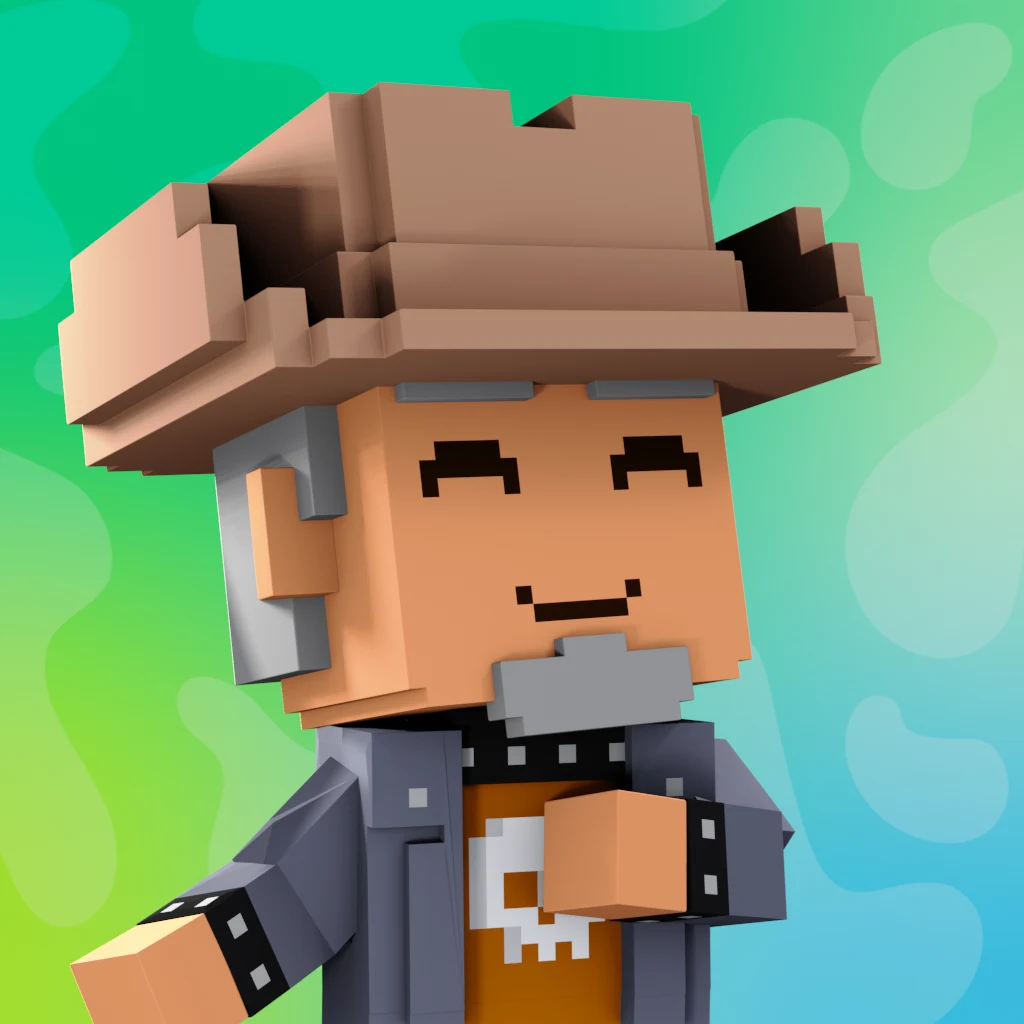 Pirate #9018 voxel render