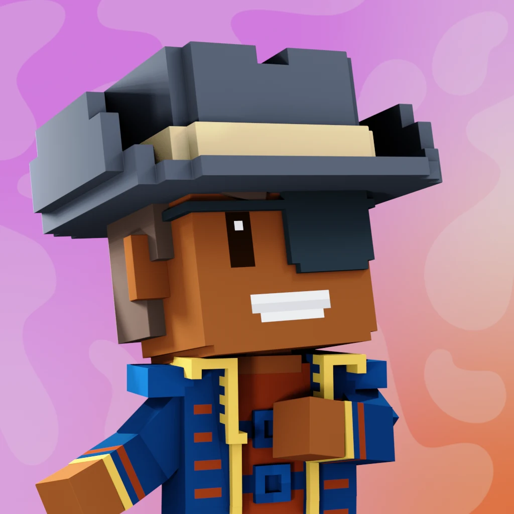 Pirate #9021 voxel render