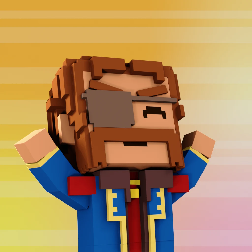 Pirate #9024 voxel render