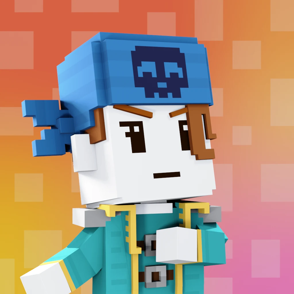 Pirate #9028 voxel render