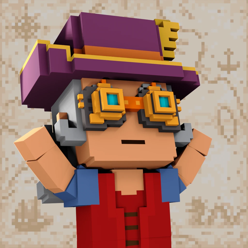 Pirate #9030 voxel render