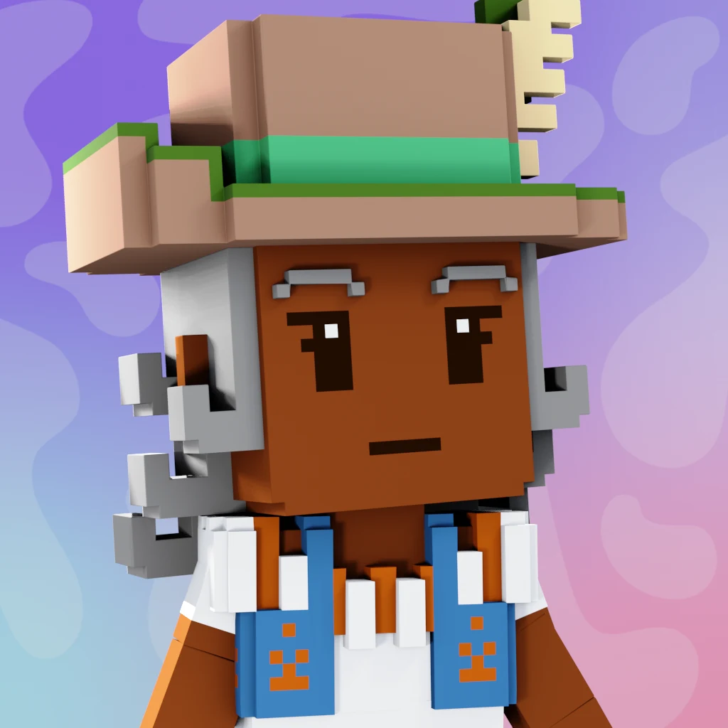 Pirate #9032 voxel render