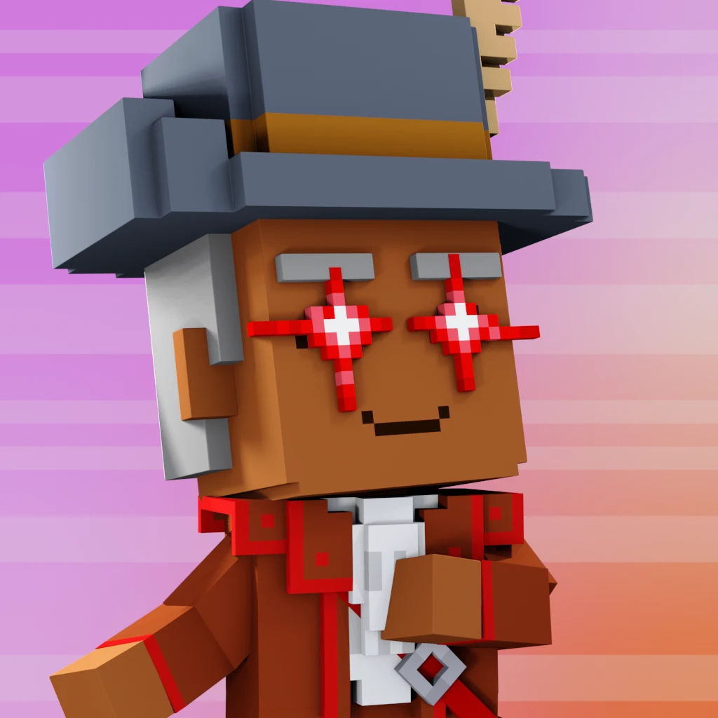 Pirate #9033 voxel render