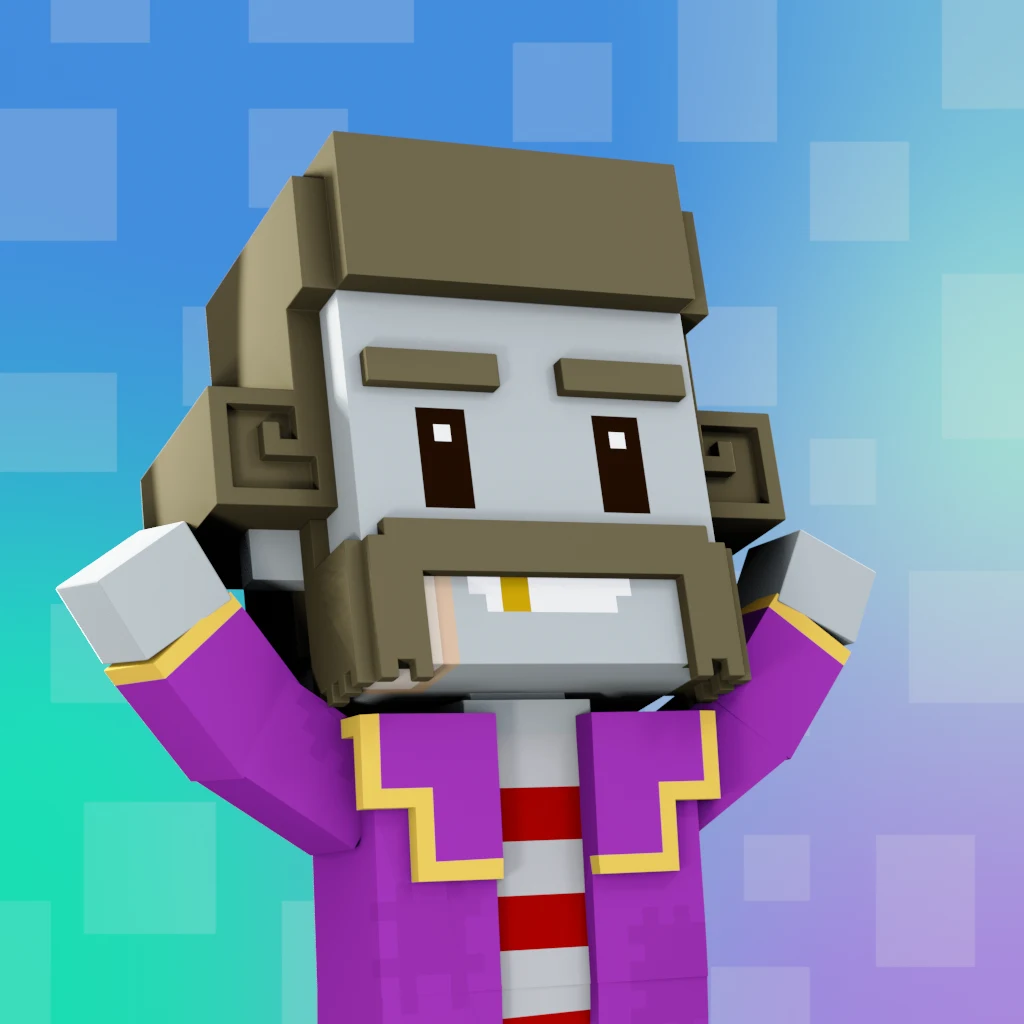 Pirate #9038 voxel render