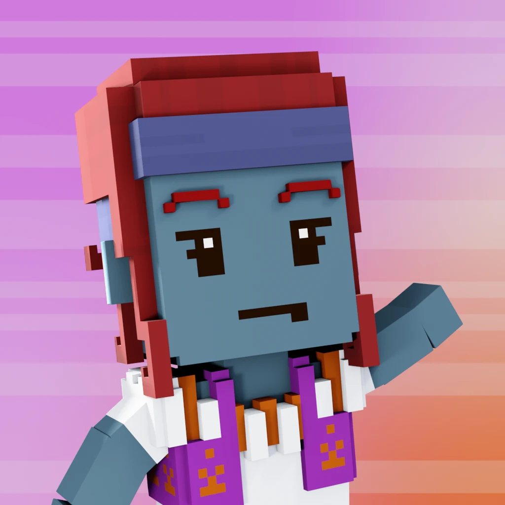 Pirate #9039 voxel render