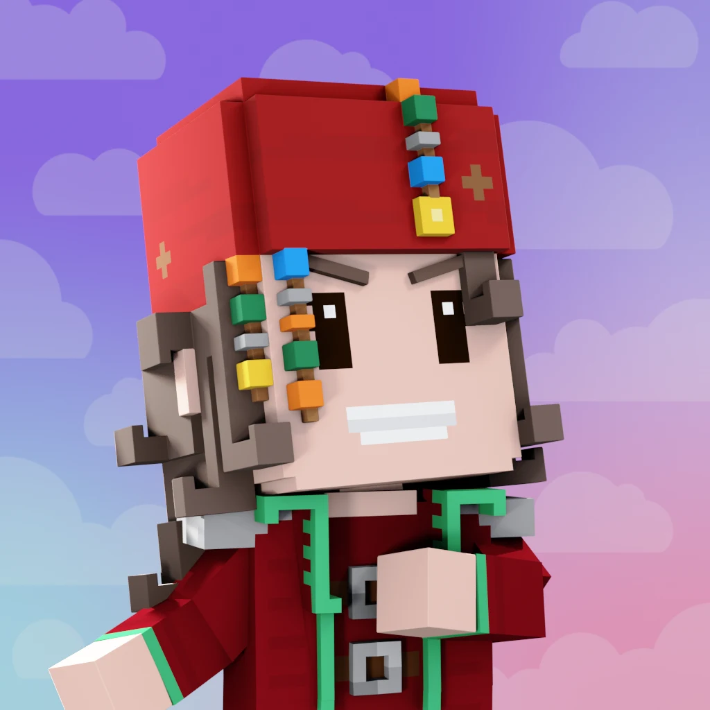 Pirate #904 voxel render