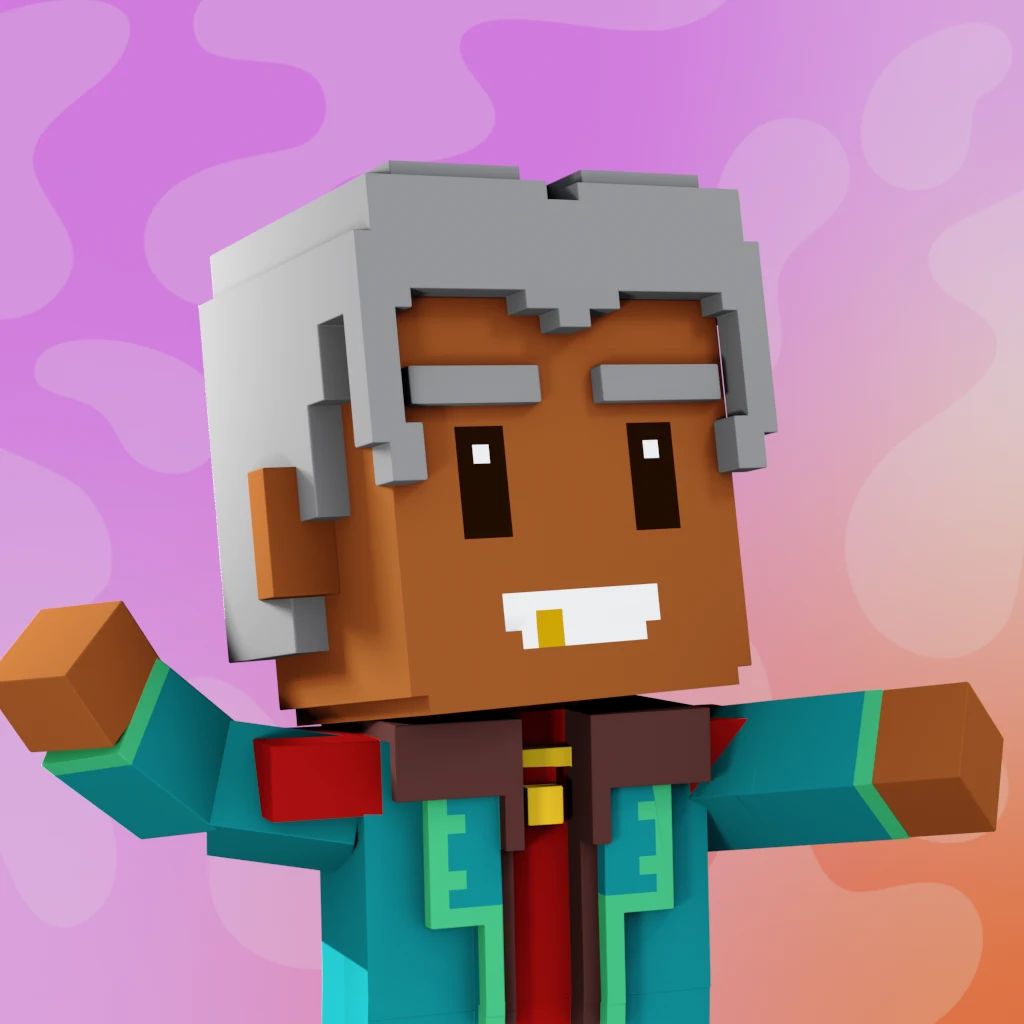Pirate #9040 voxel render