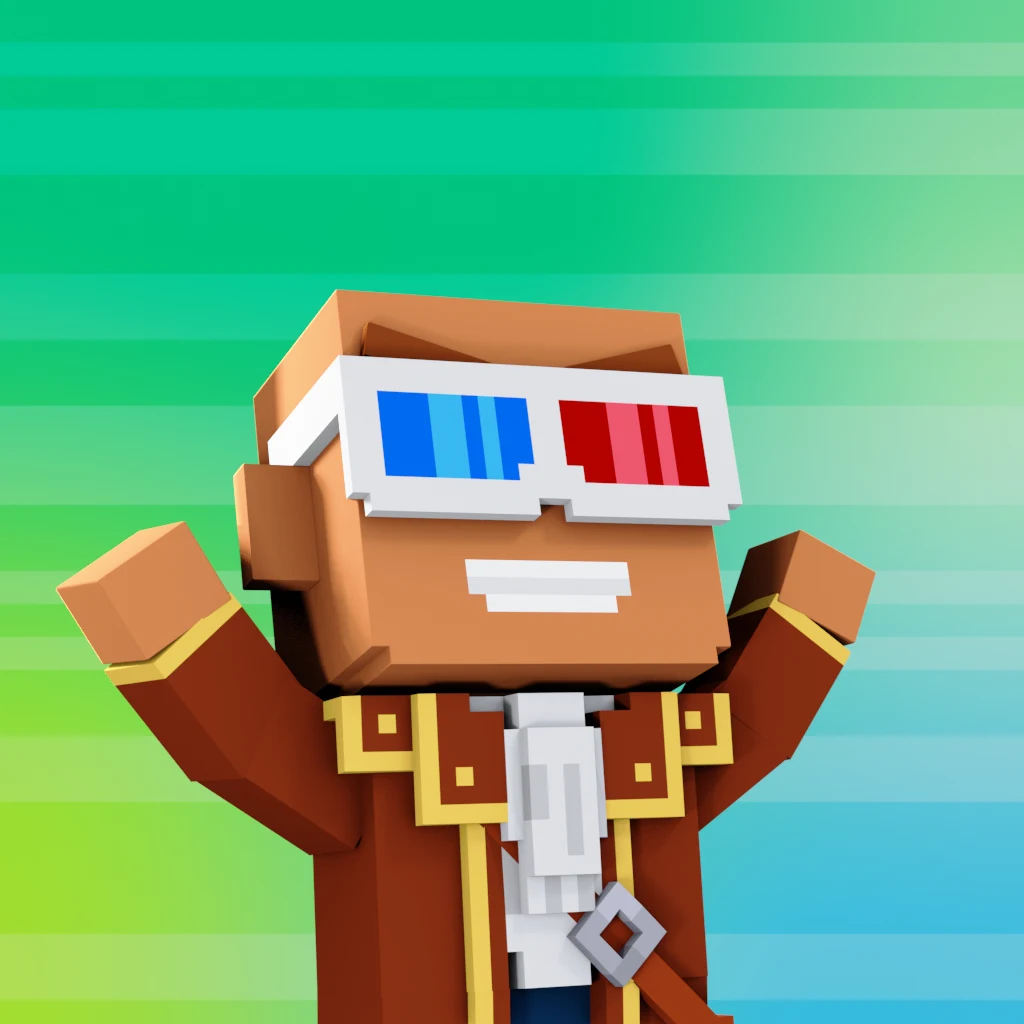 Pirate #9042 voxel render