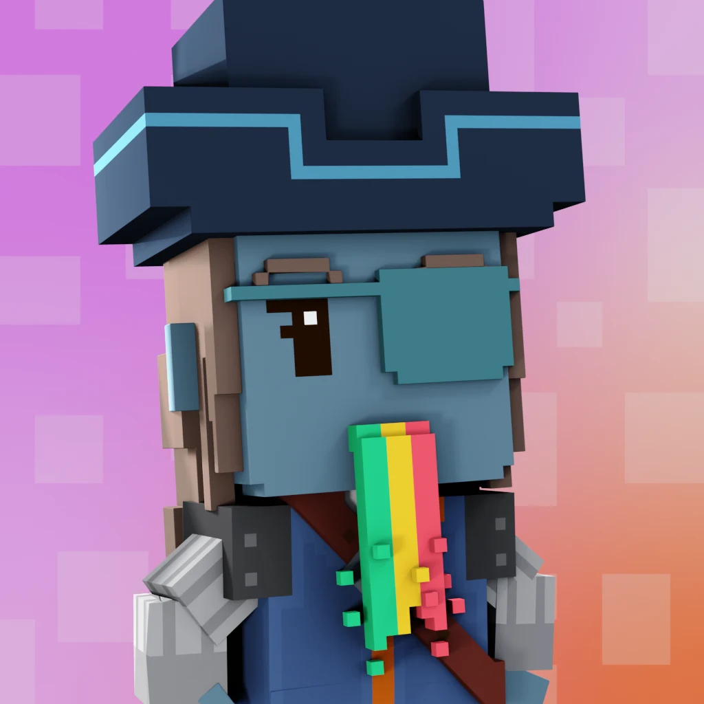 Pirate #9043 voxel render