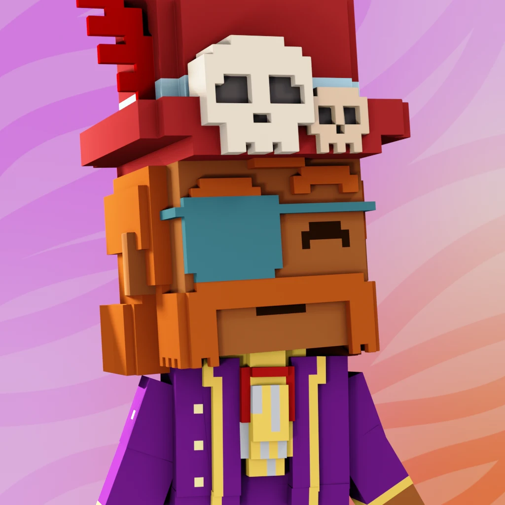Pirate #9045 voxel render