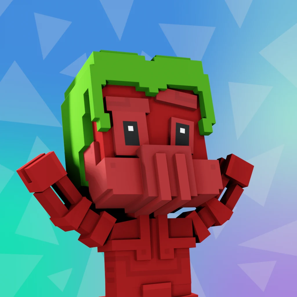 Pirate #9052 voxel render