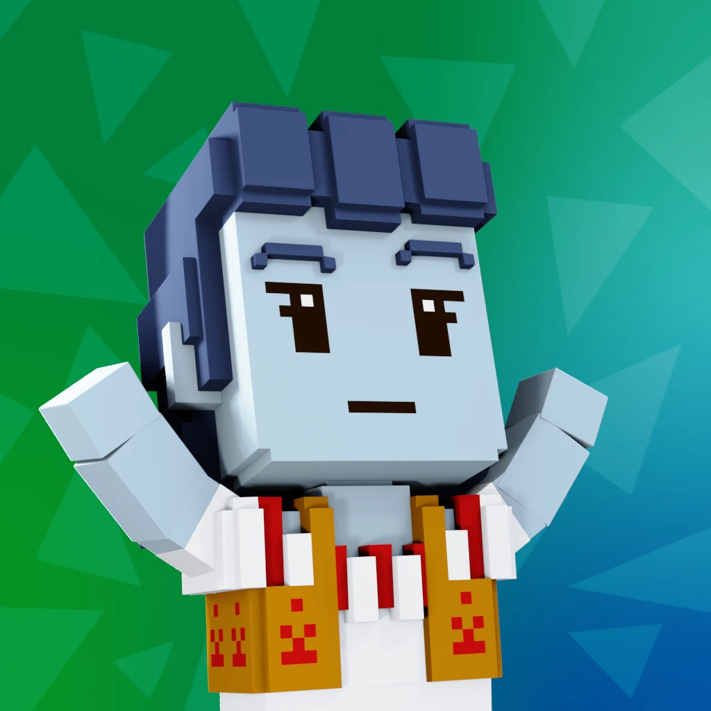 Pirate #9054 voxel render