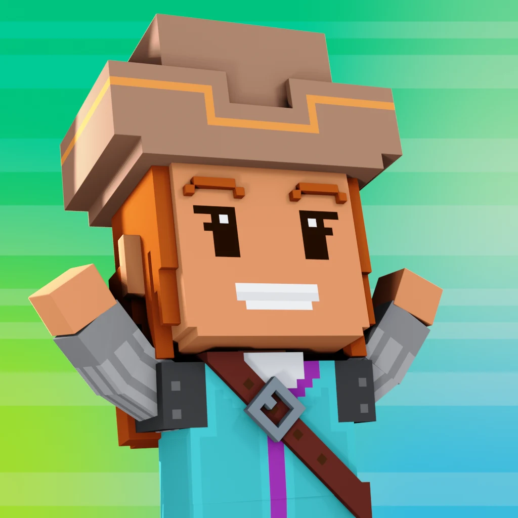 Pirate #9055 voxel render