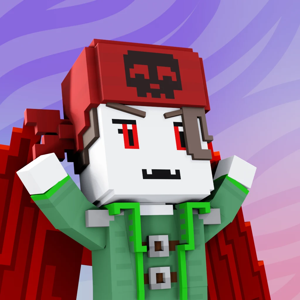 Pirate #9056 voxel render