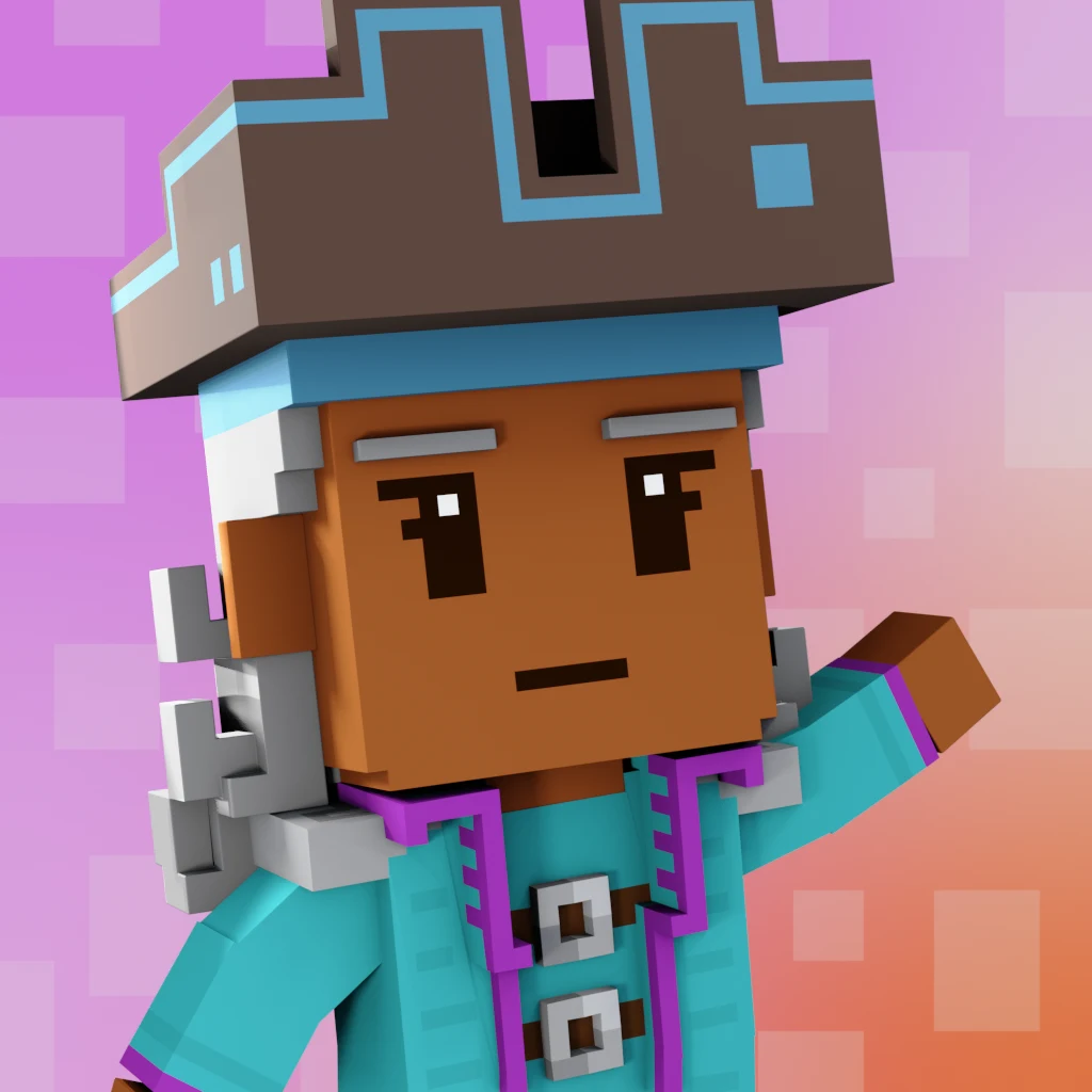 Pirate #9059 voxel render