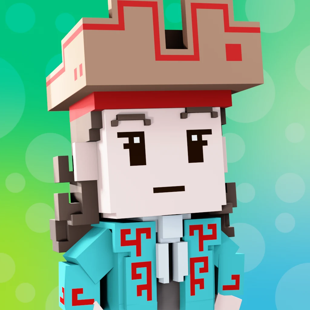 Pirate #906 voxel render