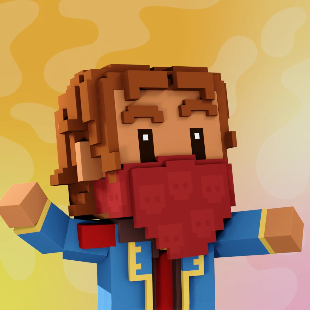 Pirate #9062 voxel render