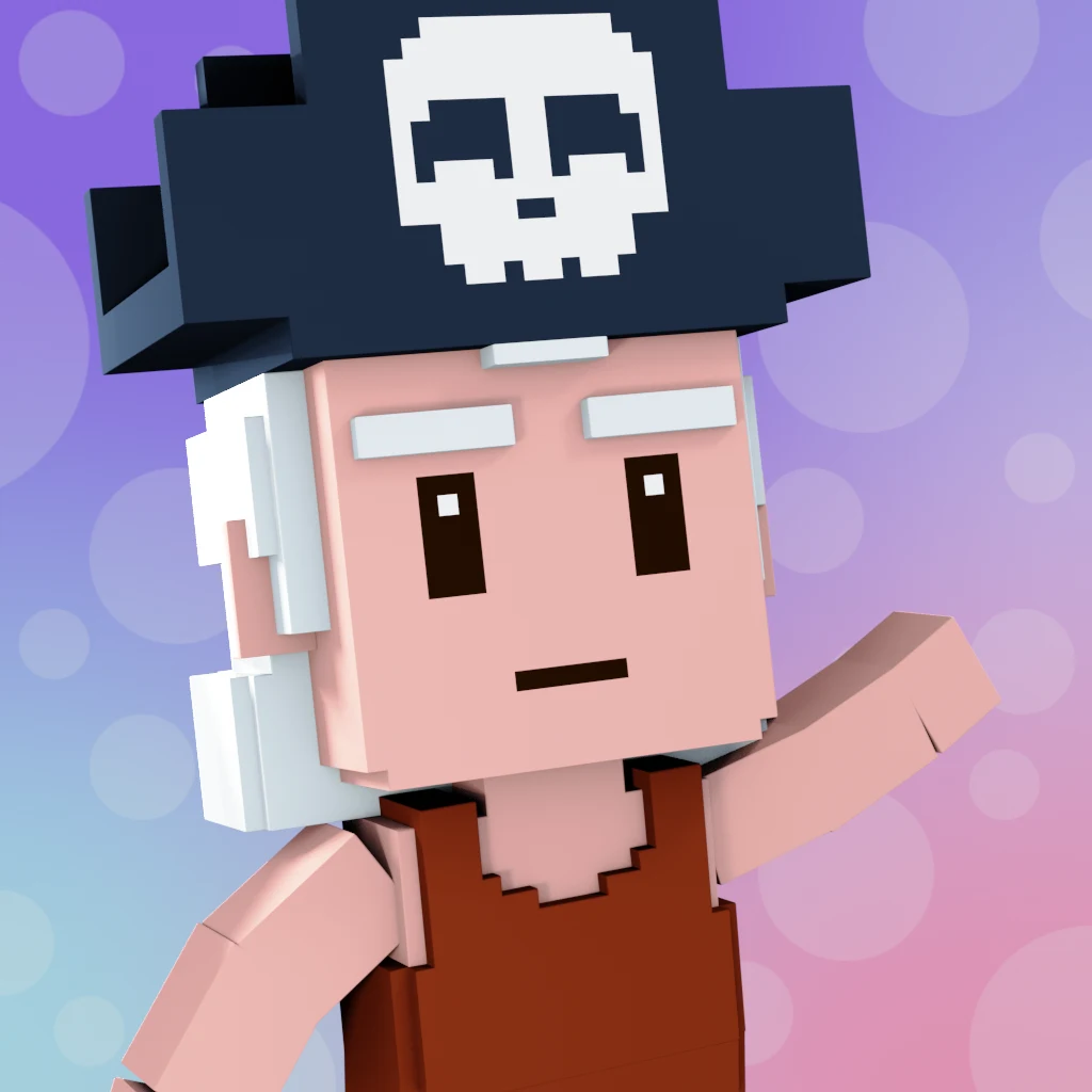Pirate #9065 voxel render