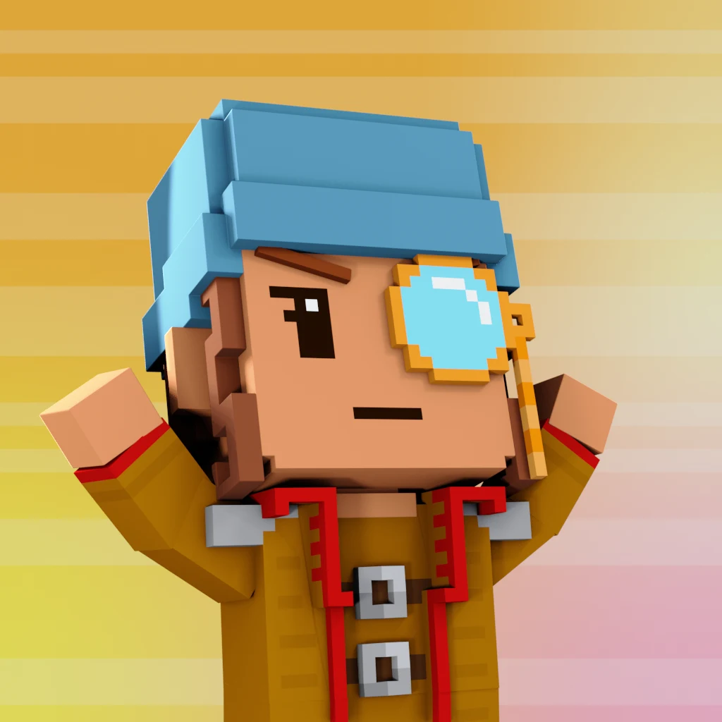 Pirate #9069 voxel render