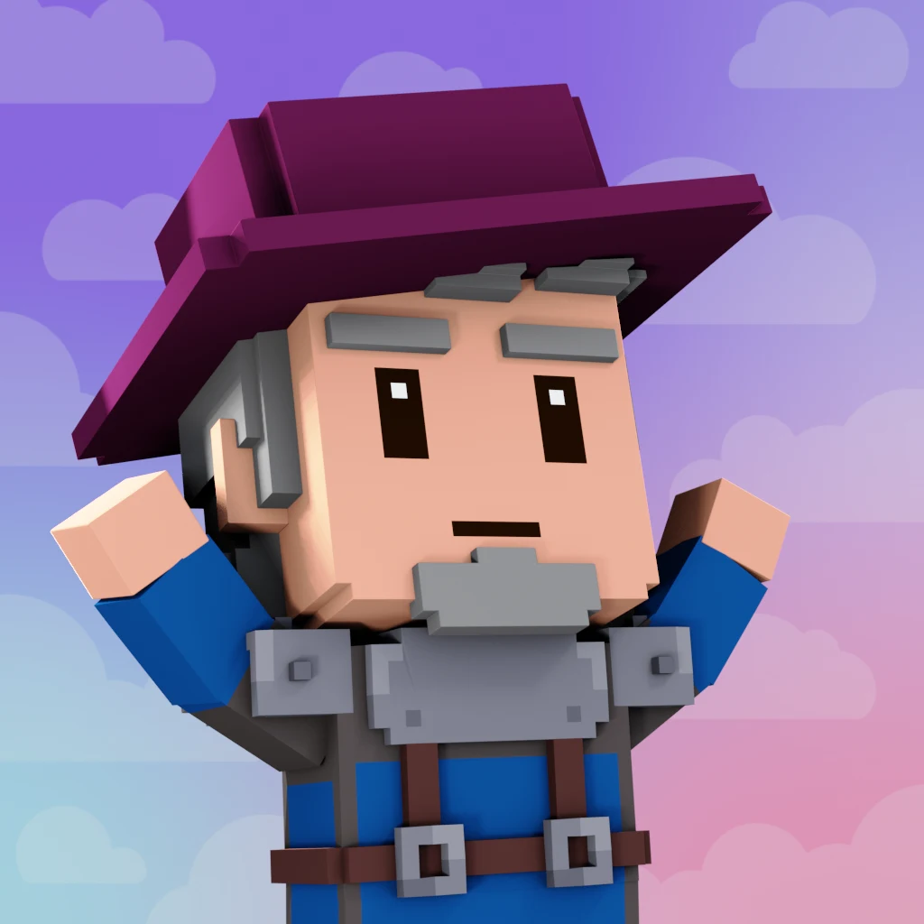 Pirate #9073 voxel render