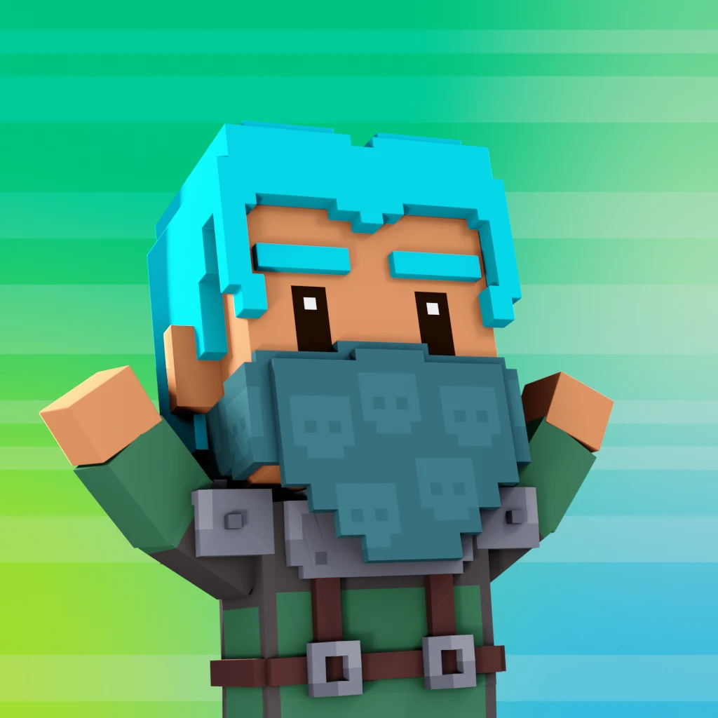 Pirate #9074 voxel render