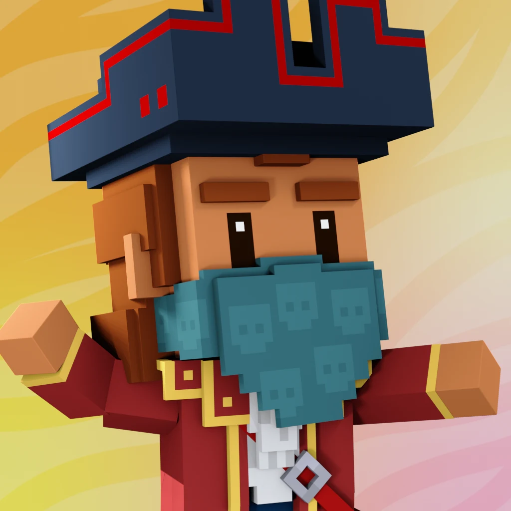 Pirate #9077 voxel render