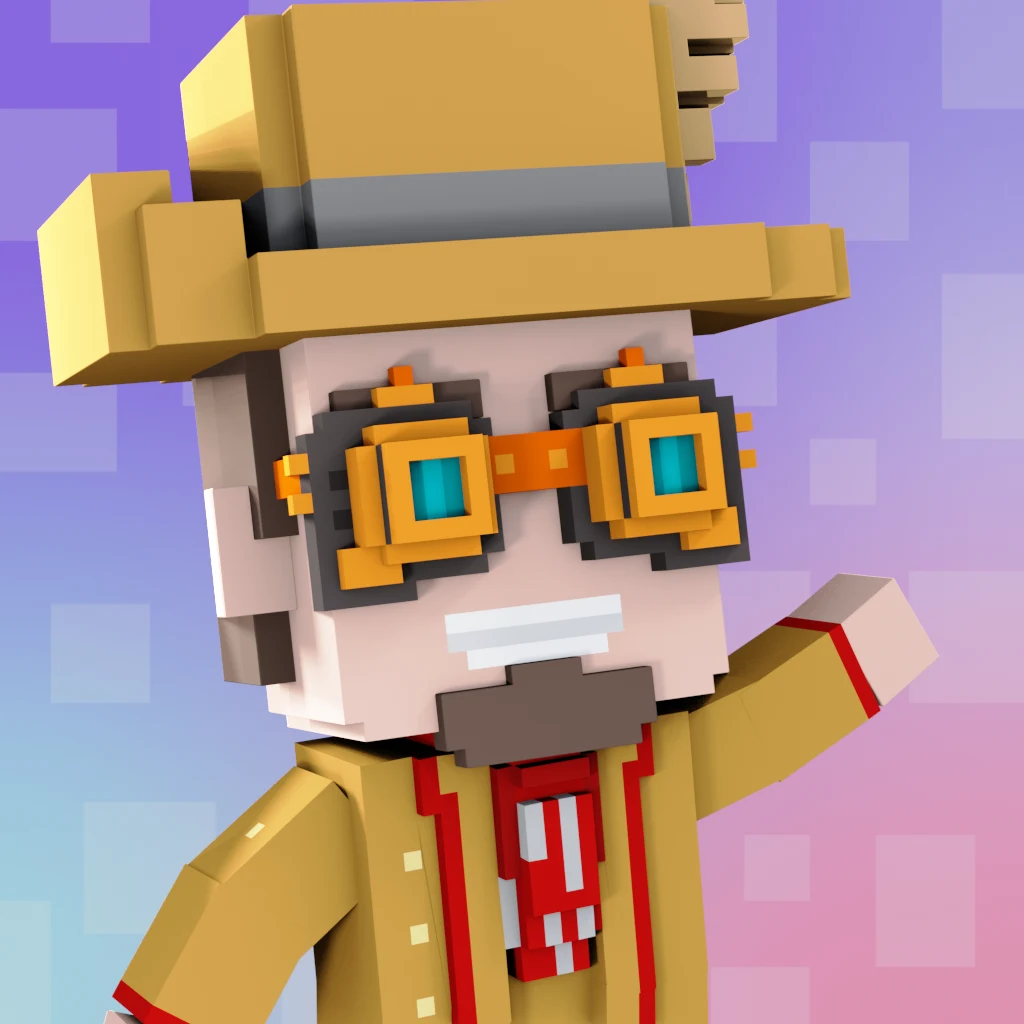 Pirate #9080 voxel render