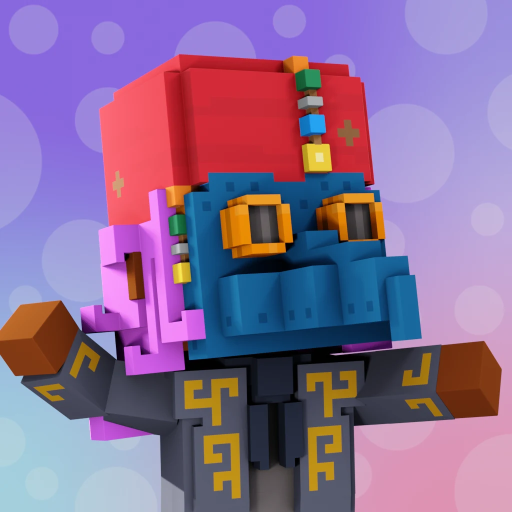 Pirate #9081 voxel render