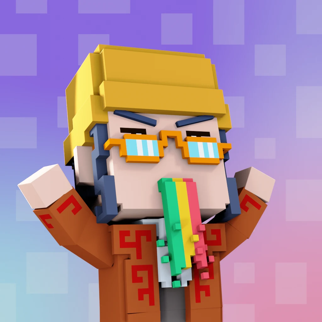 Pirate #9084 voxel render