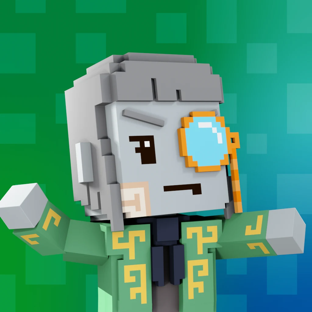 Pirate #9085 voxel render