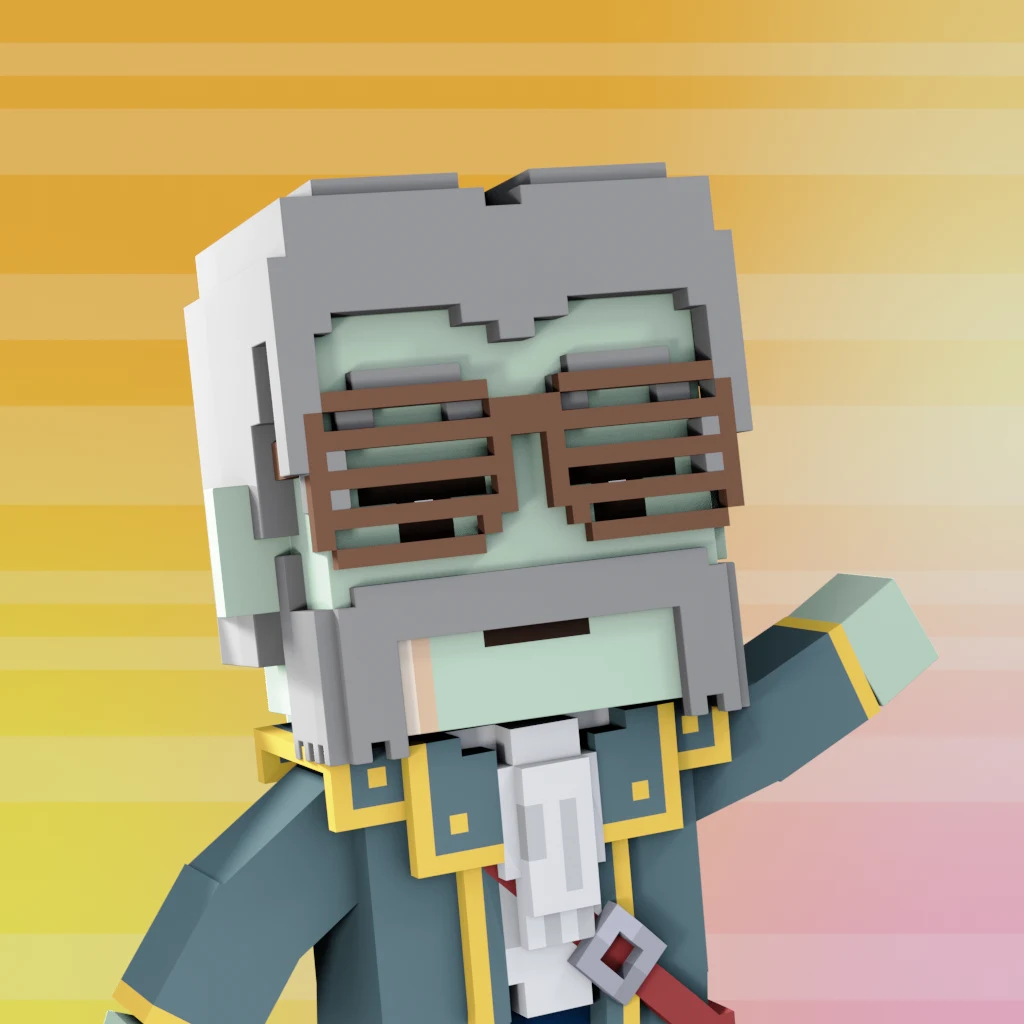 Pirate #909 voxel render