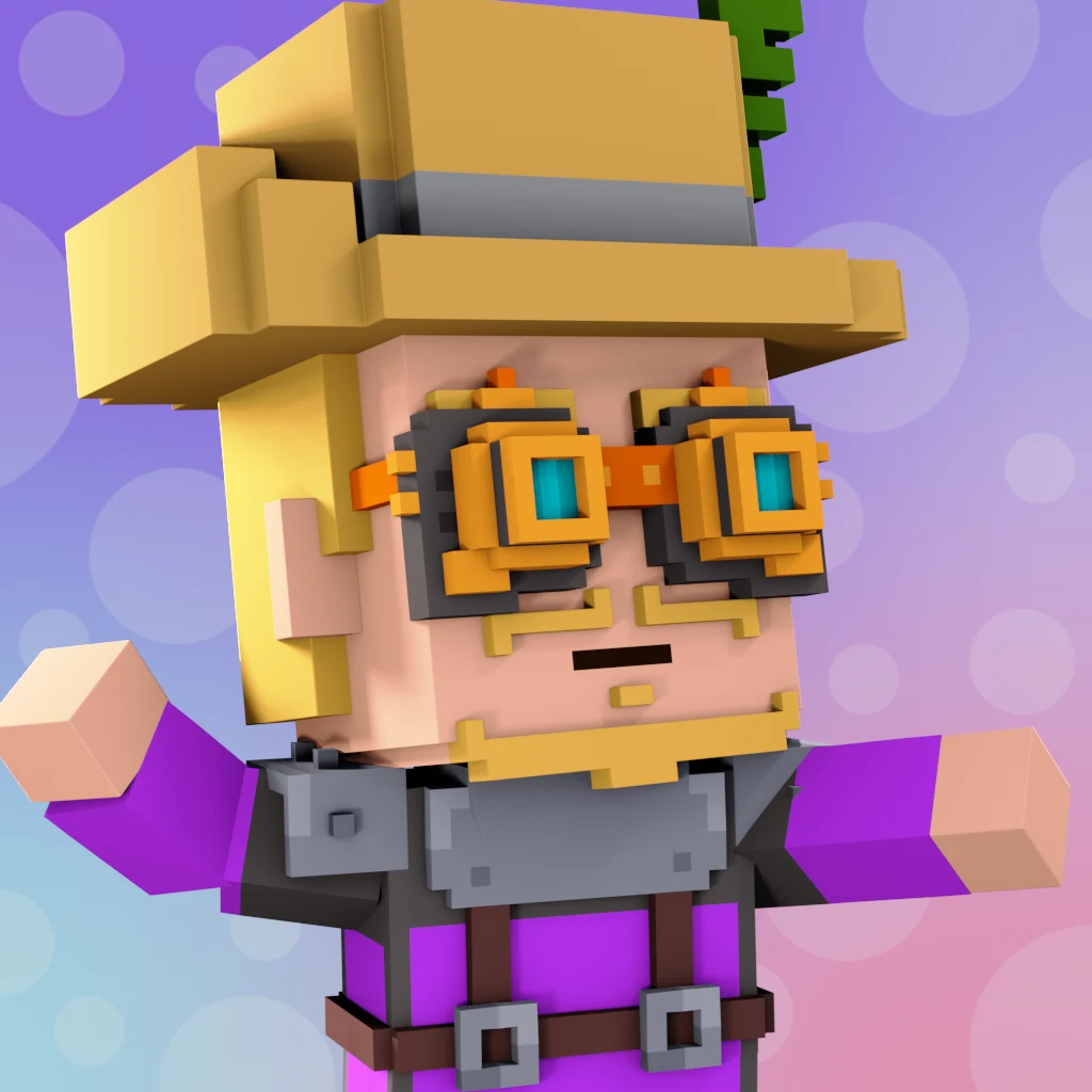 Pirate #9091 voxel render