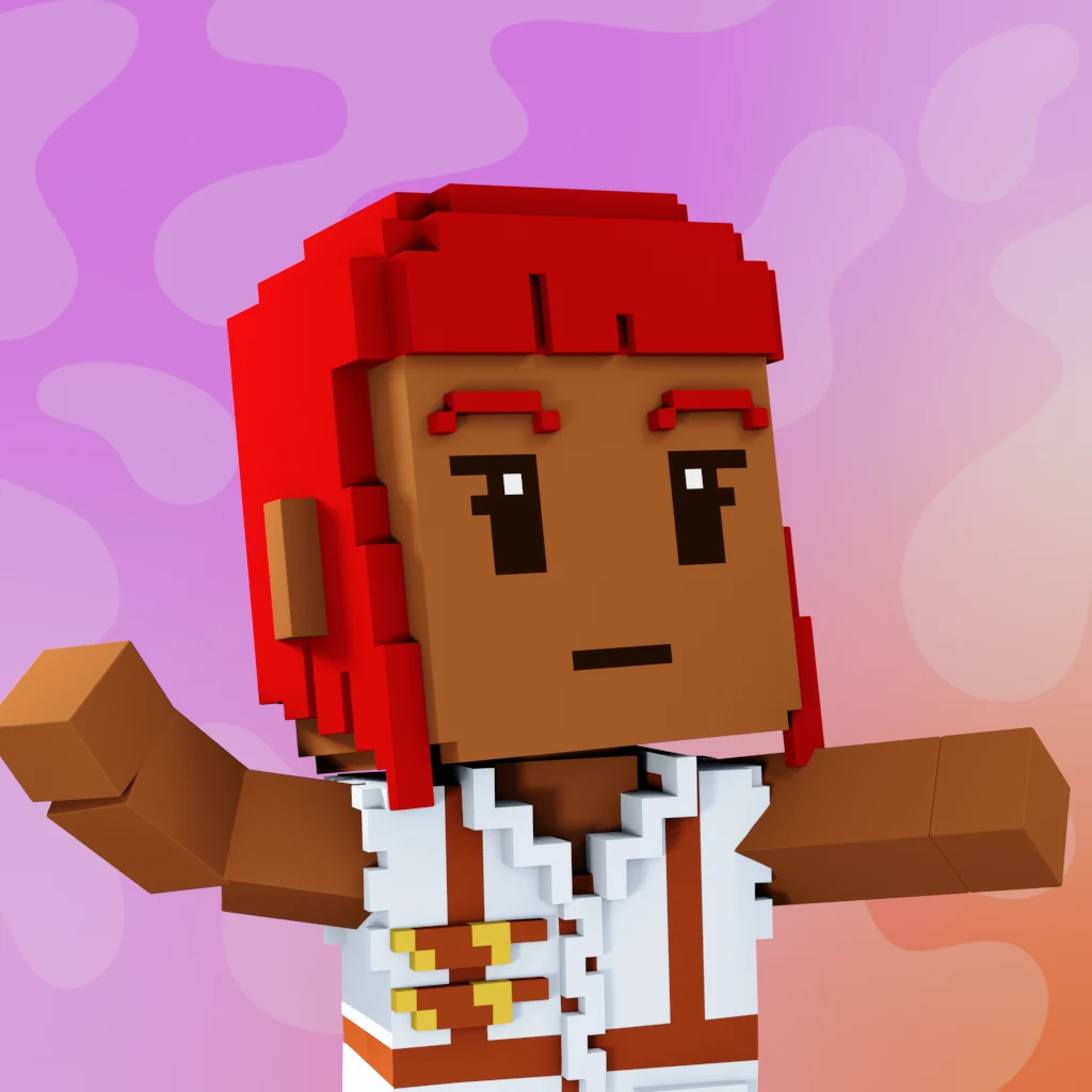 Pirate #9093 voxel render