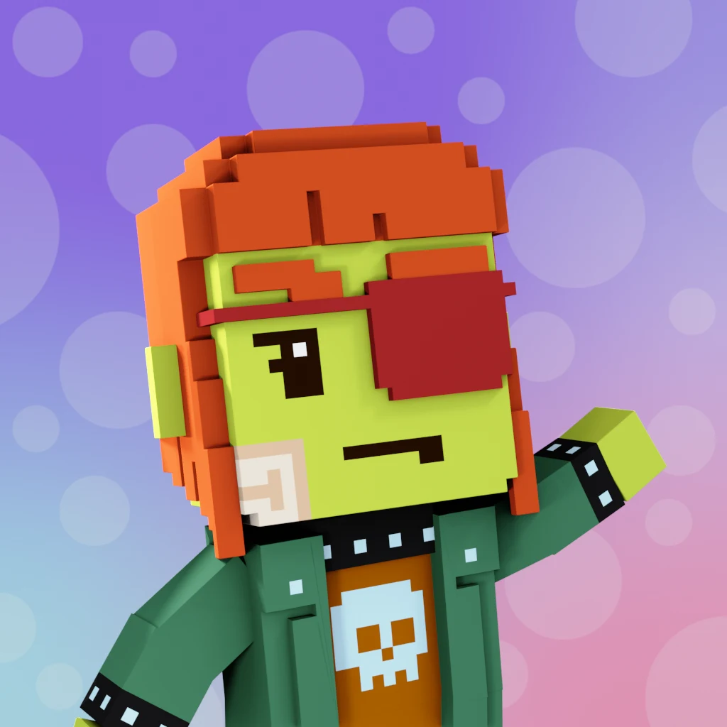 Pirate #9099 voxel render