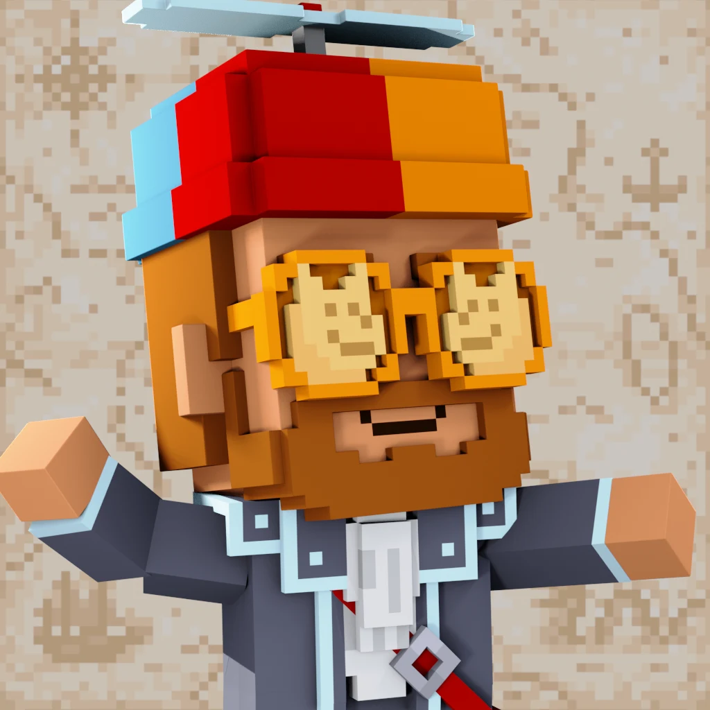 Pirate #91 voxel render