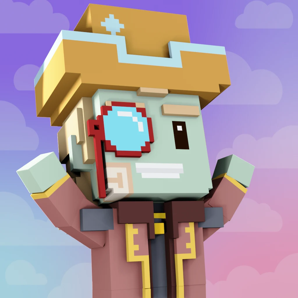 Pirate #910 voxel render