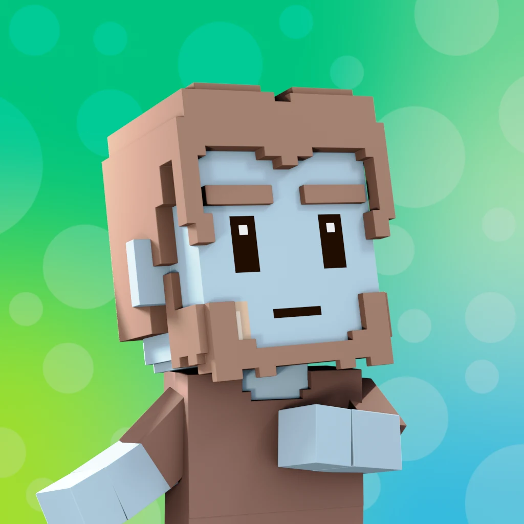 Pirate #9100 voxel render