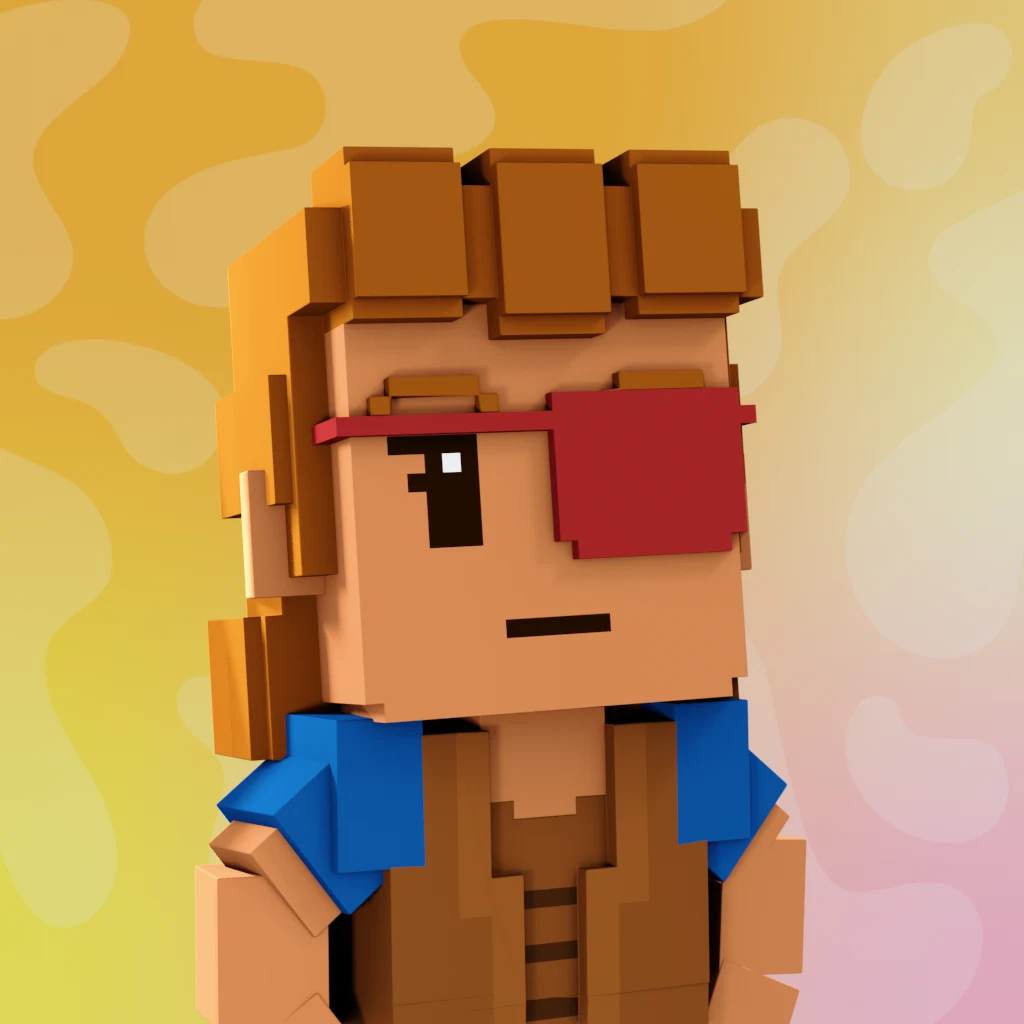 Pirate #9101 voxel render