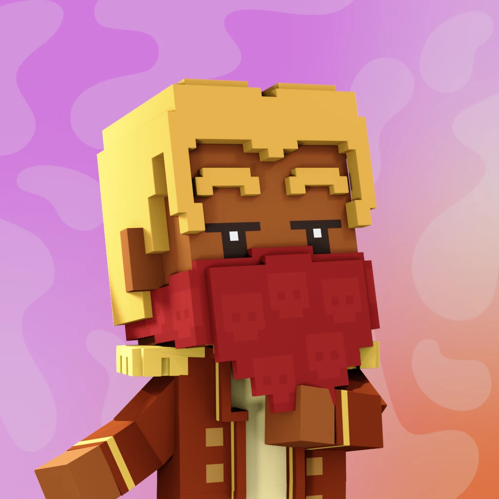 Pirate #9108 voxel render