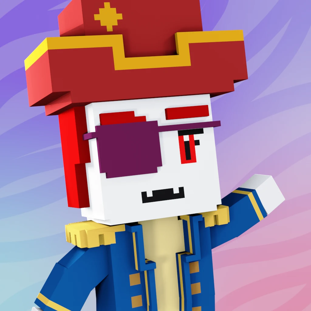 Pirate #9114 voxel render