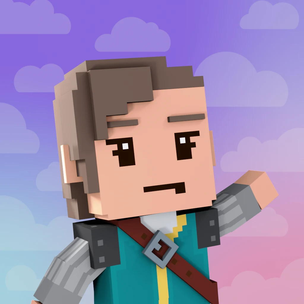 Pirate #9118 voxel render