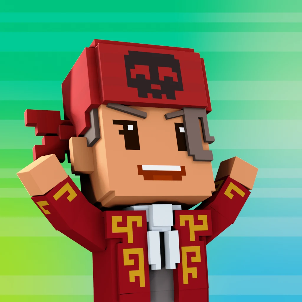 Pirate #9121 voxel render