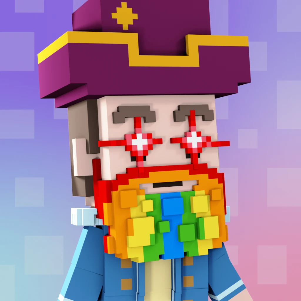 Pirate #9122 voxel render